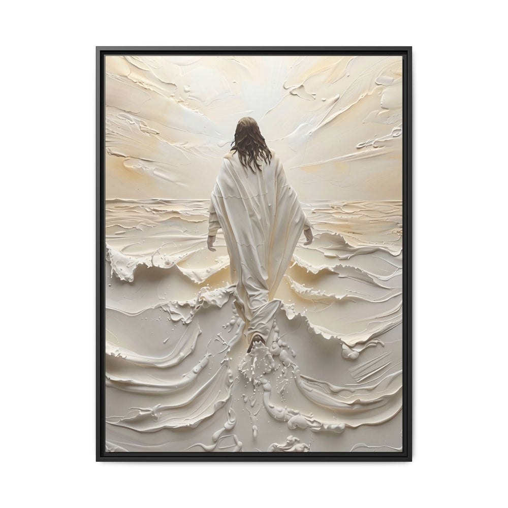 Christ Upon the Waves – Framed Canvas