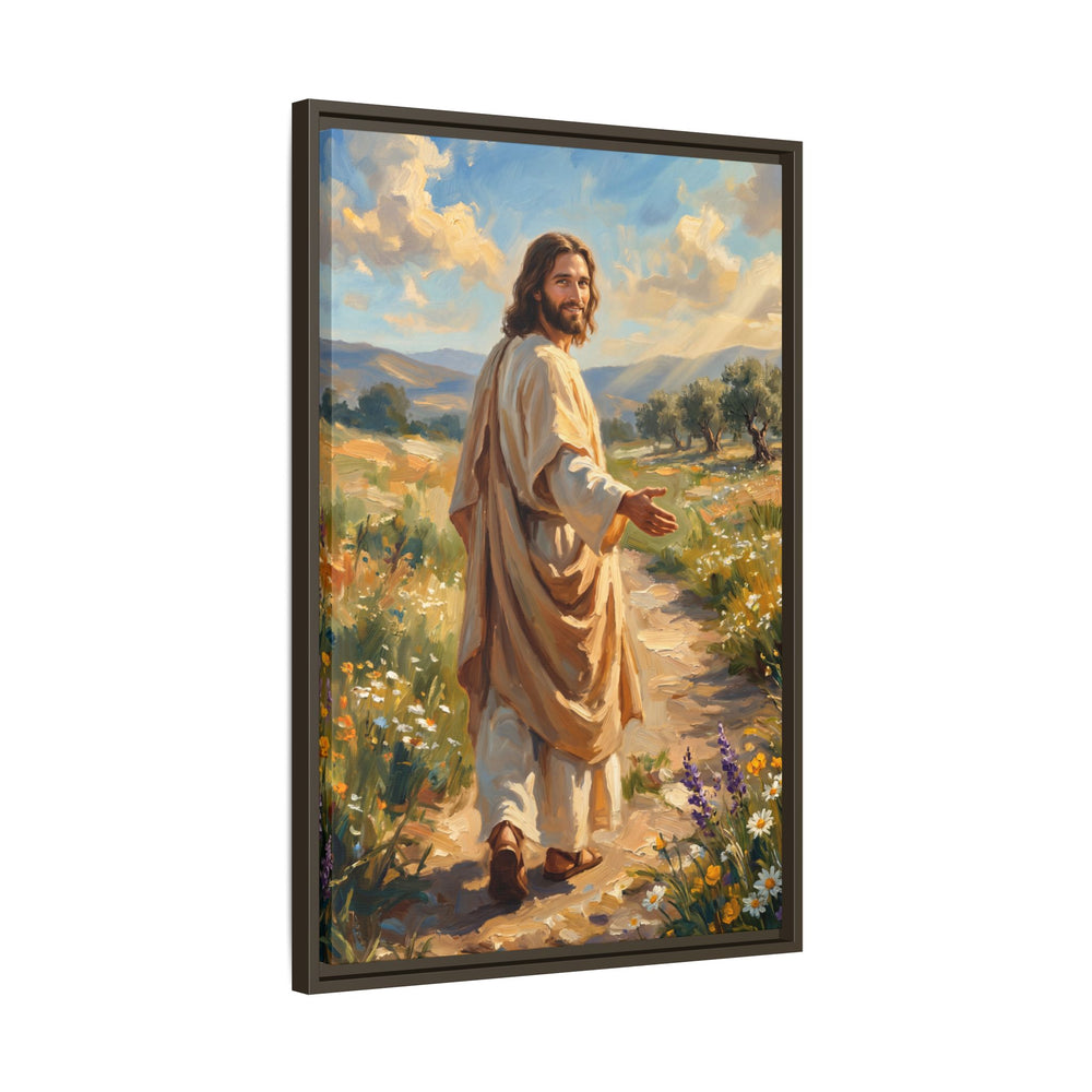 Running to Jesus – Framed Canvas