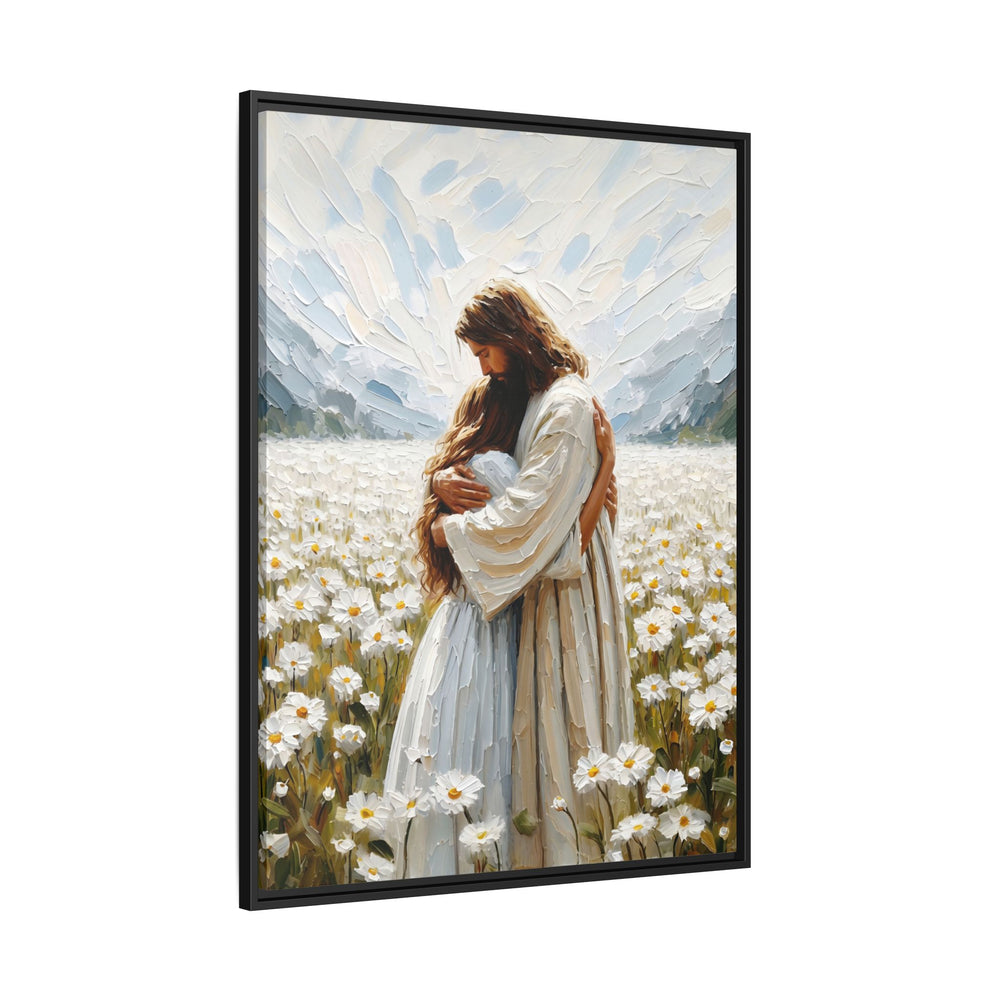 Held by Jesus – Framed Canvas