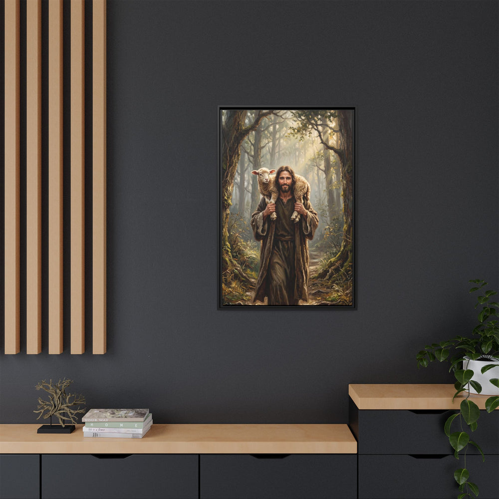Jesus and the Child – Framed Canvas