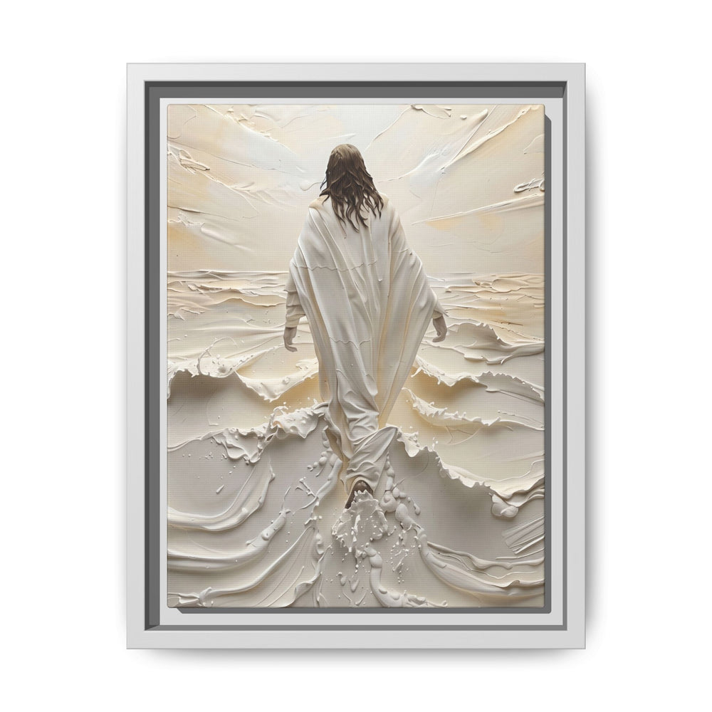 Christ Upon the Waves – Framed Canvas