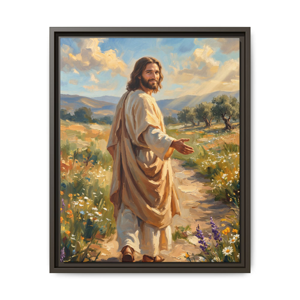 Running to Jesus – Framed Canvas