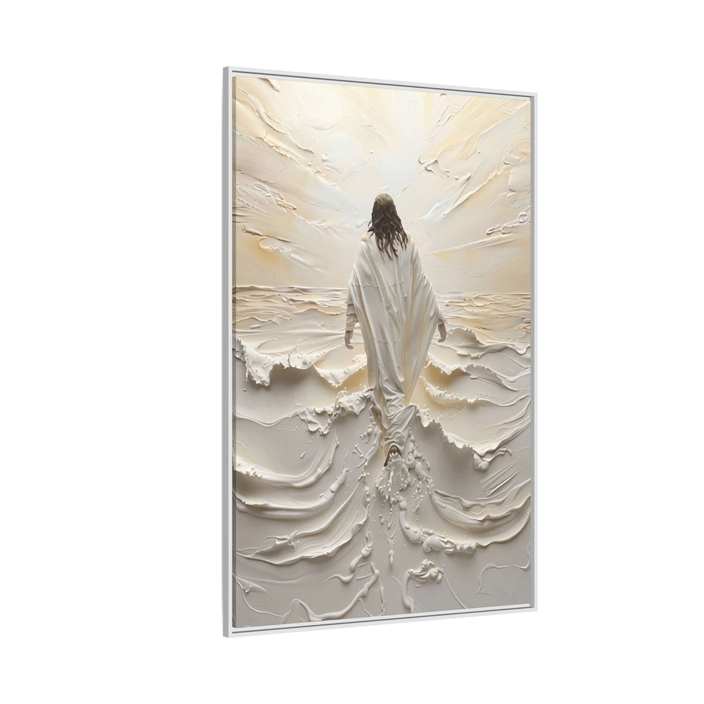 Christ Upon the Waves – Framed Canvas