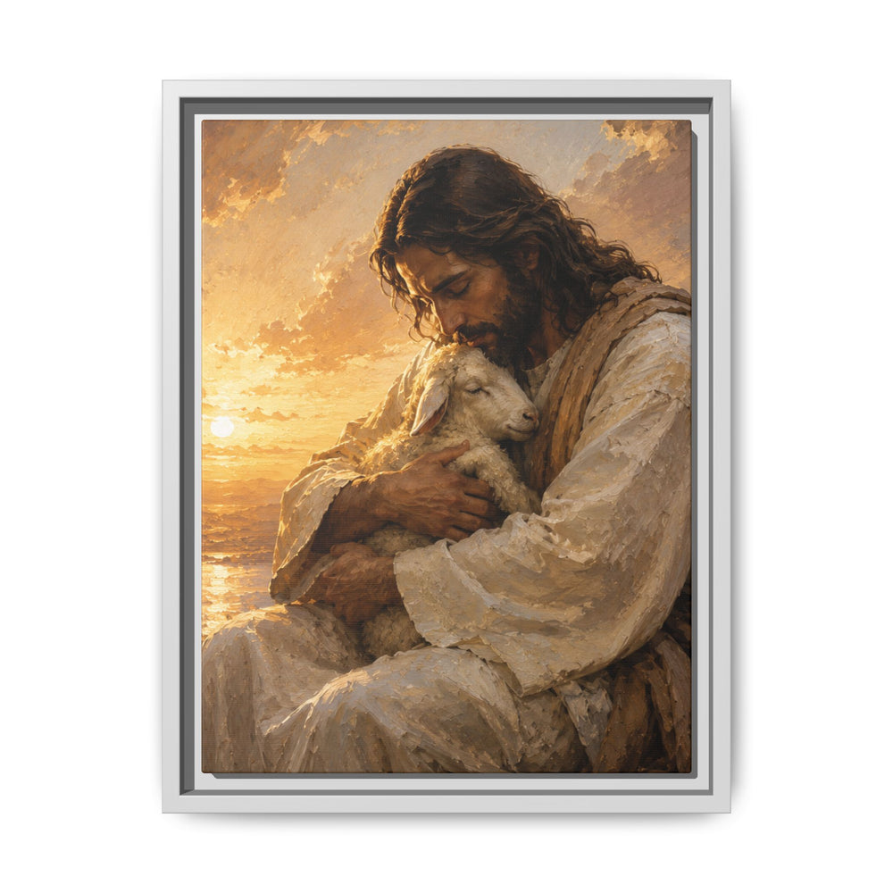 Comfort in His Presence – Framed Canvas