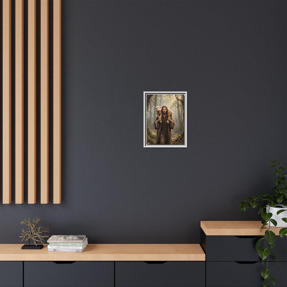 Jesus and the Child – Framed Canvas