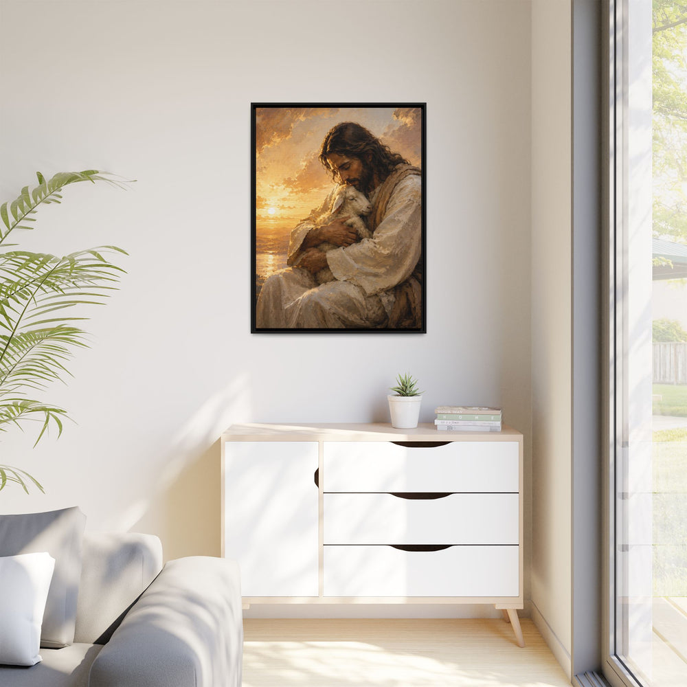 Comfort in His Presence – Framed Canvas