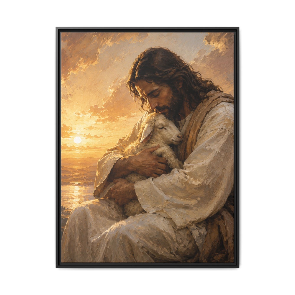 Comfort in His Presence – Framed Canvas