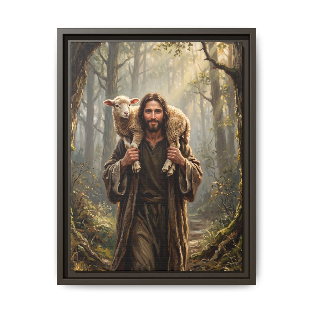 Jesus and the Child – Framed Canvas