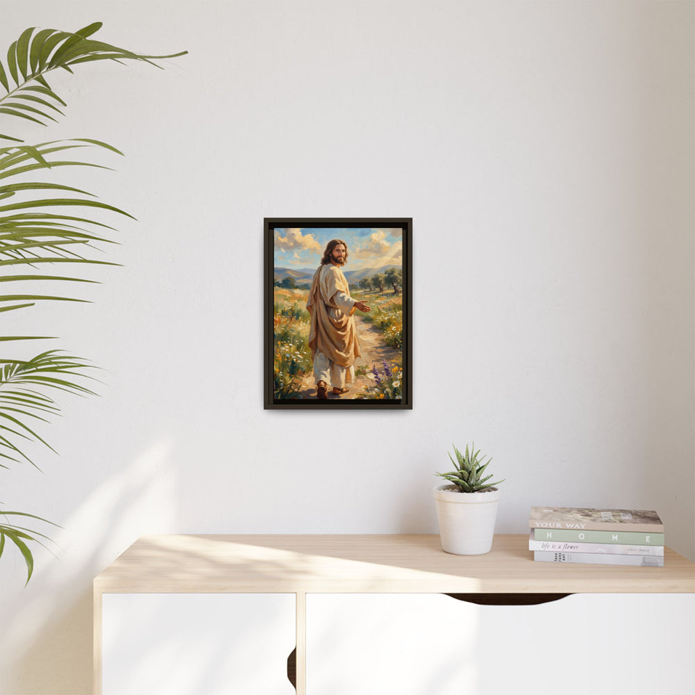 Running to Jesus – Framed Canvas