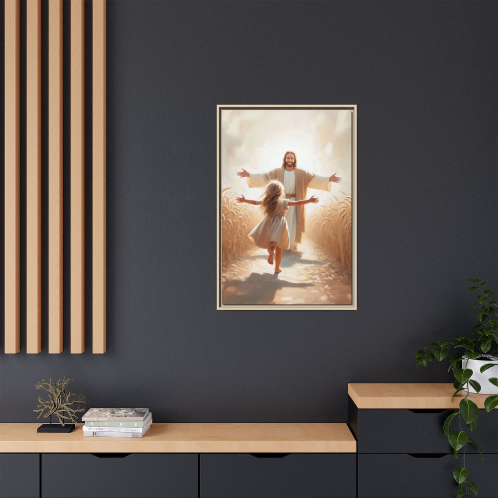 With Open Arms – Framed Canvas