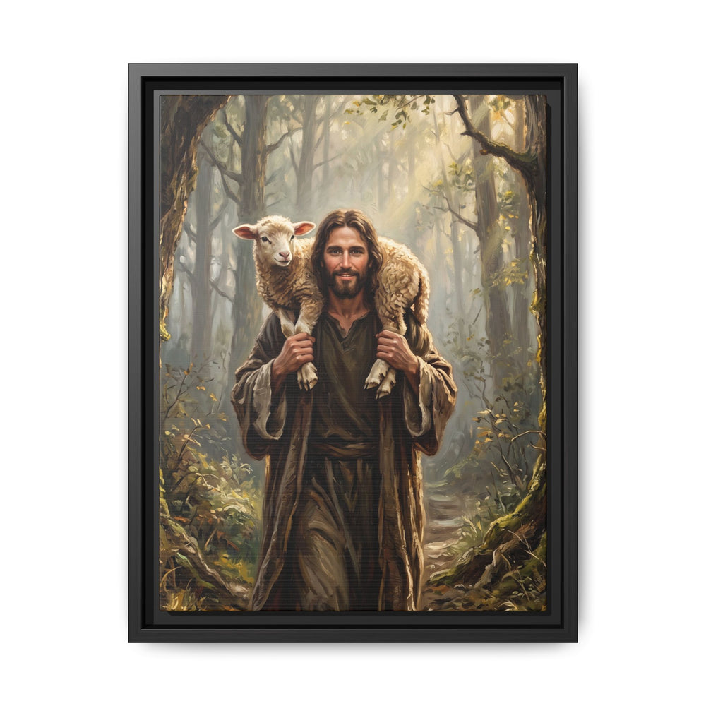 Jesus and the Child – Framed Canvas