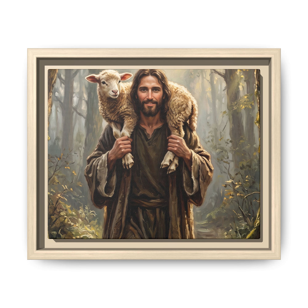 Jesus and the Child – Framed Canvas