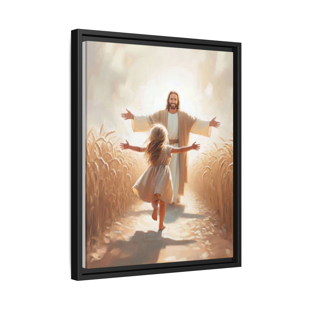 With Open Arms – Framed Canvas