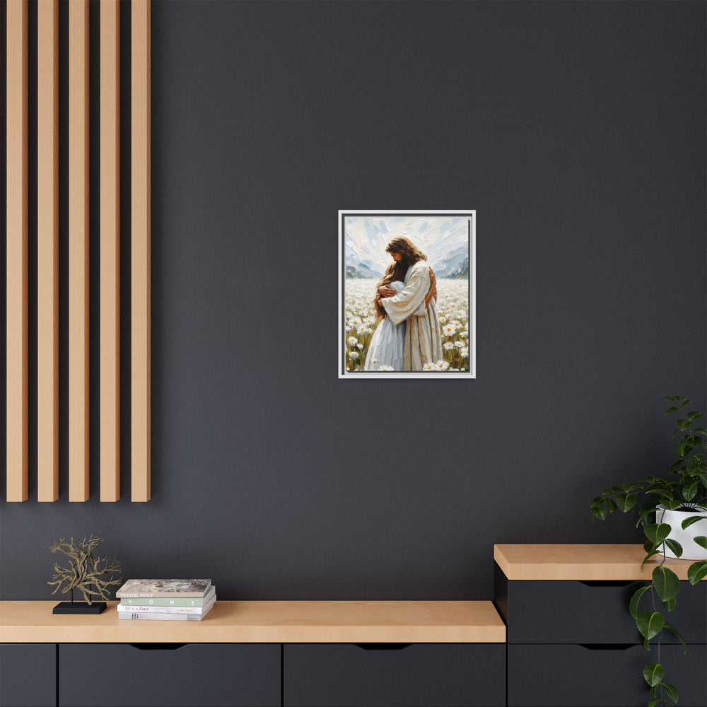 Held by Jesus – Framed Canvas