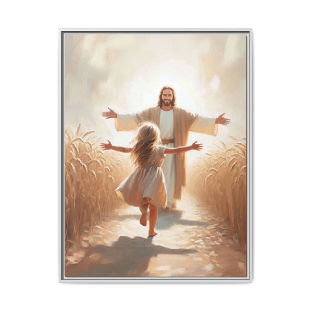 With Open Arms – Framed Canvas