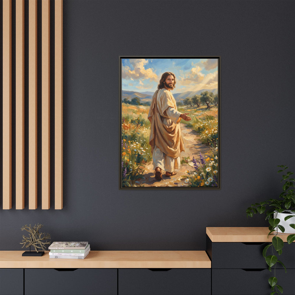 Running to Jesus – Framed Canvas