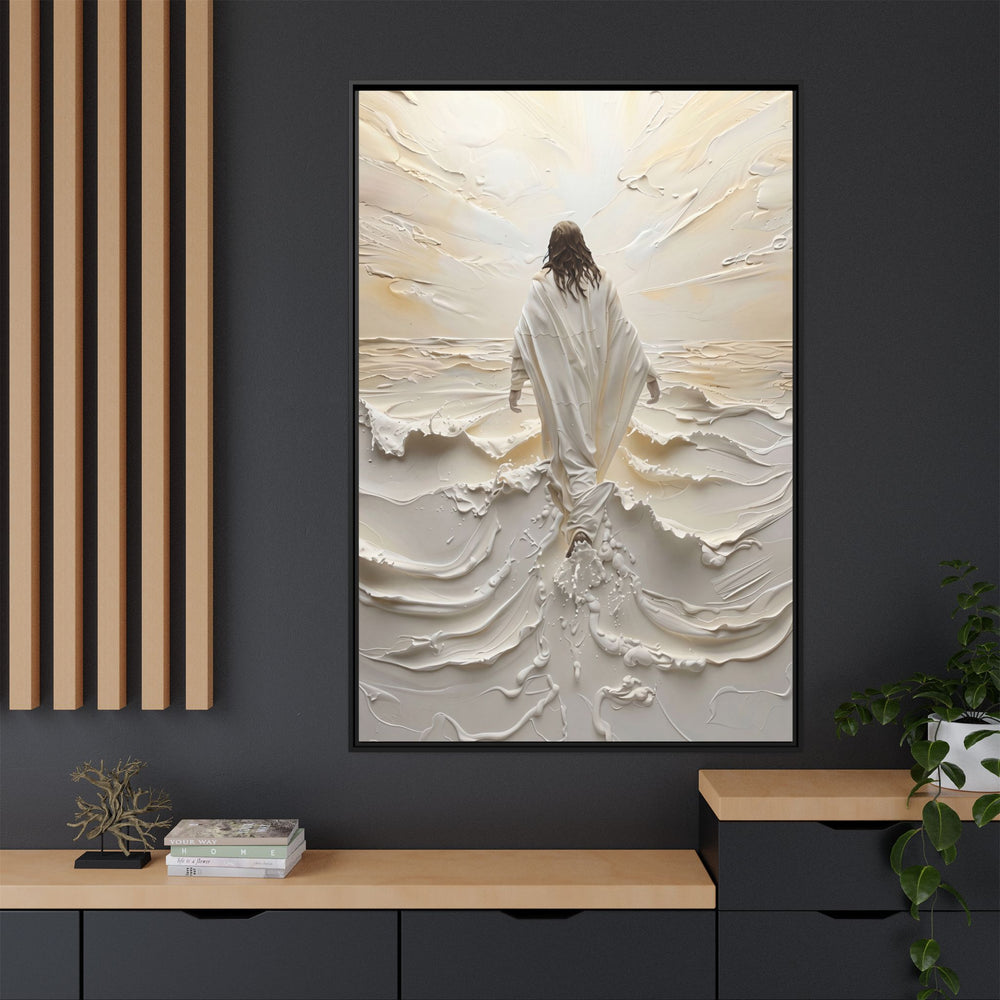 Christ Upon the Waves – Framed Canvas