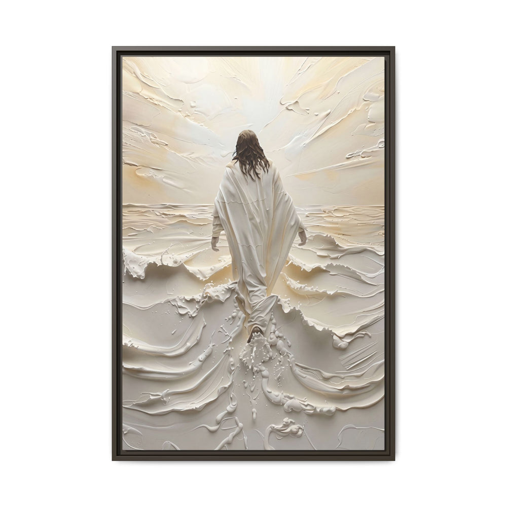 Christ Upon the Waves – Framed Canvas