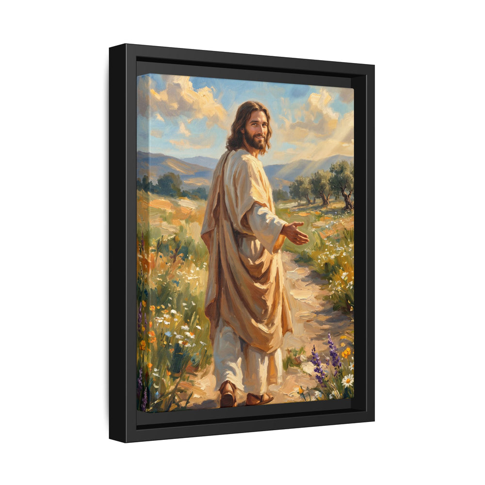Running to Jesus – Framed Canvas