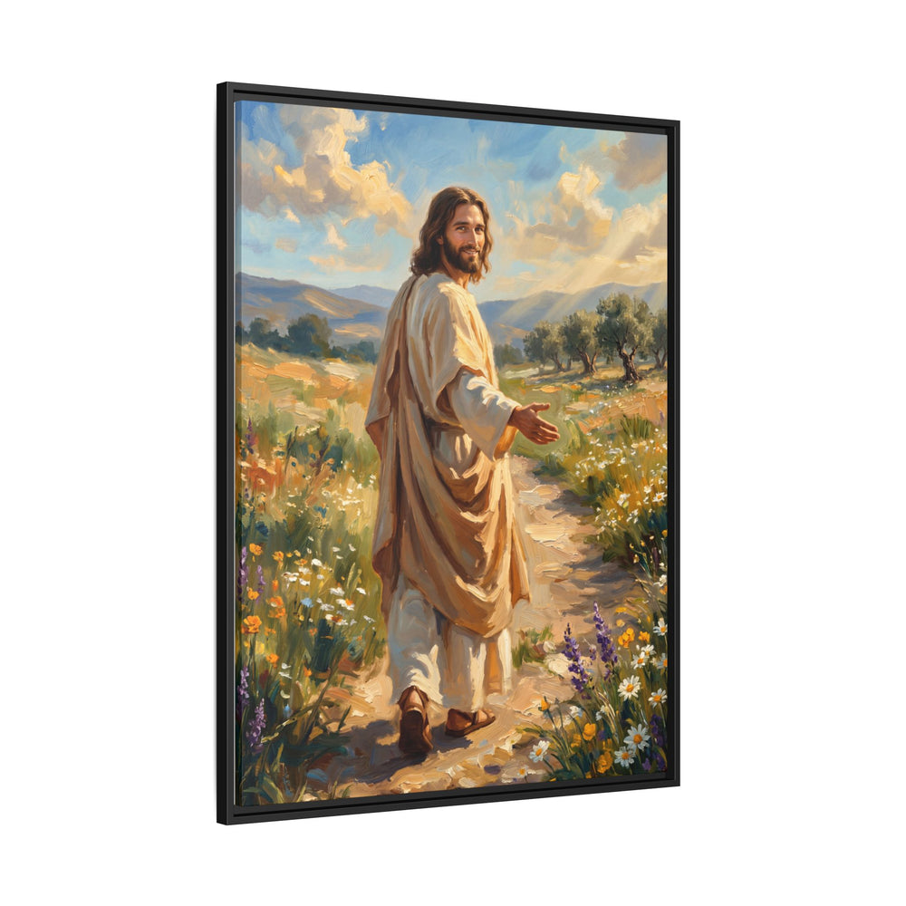 Running to Jesus – Framed Canvas
