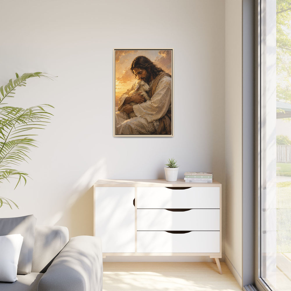 Comfort in His Presence – Framed Canvas