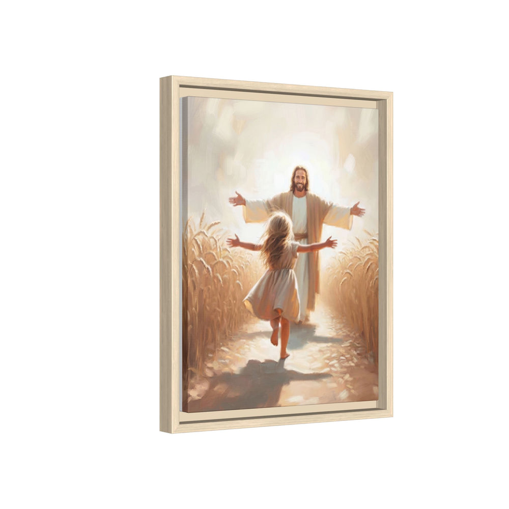 With Open Arms – Framed Canvas