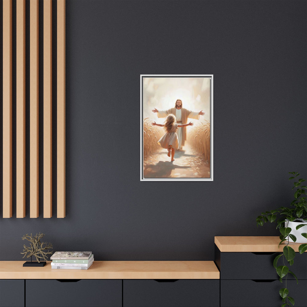 With Open Arms – Framed Canvas