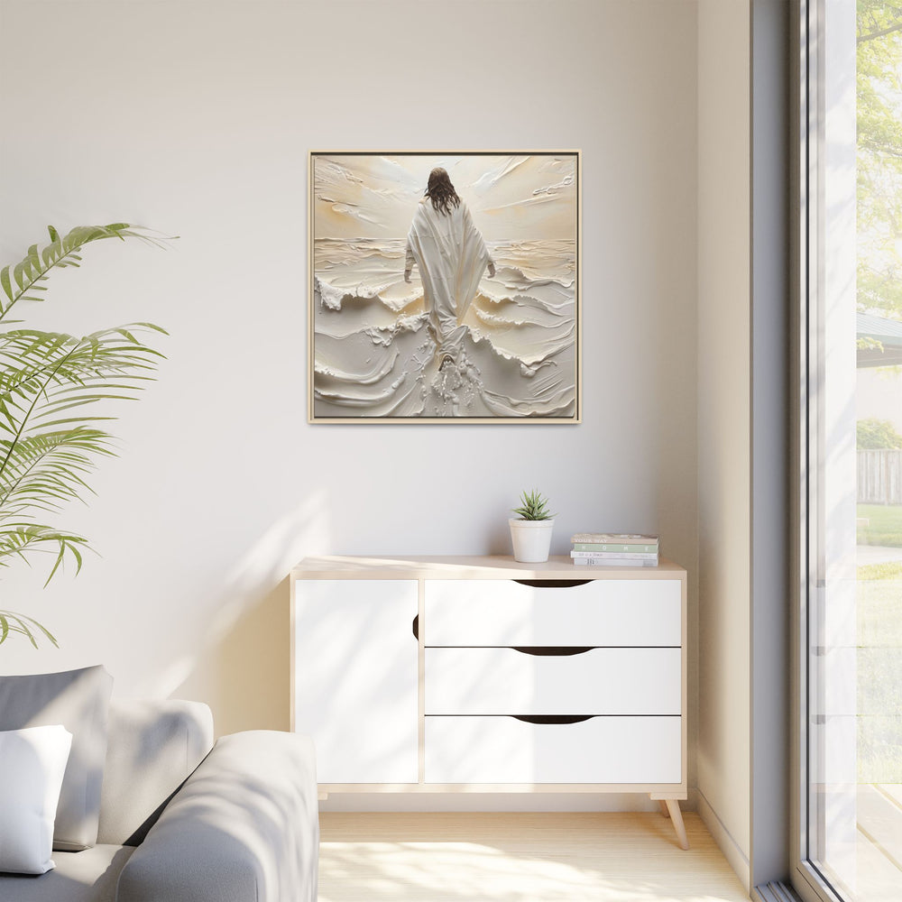Christ Upon the Waves – Framed Canvas