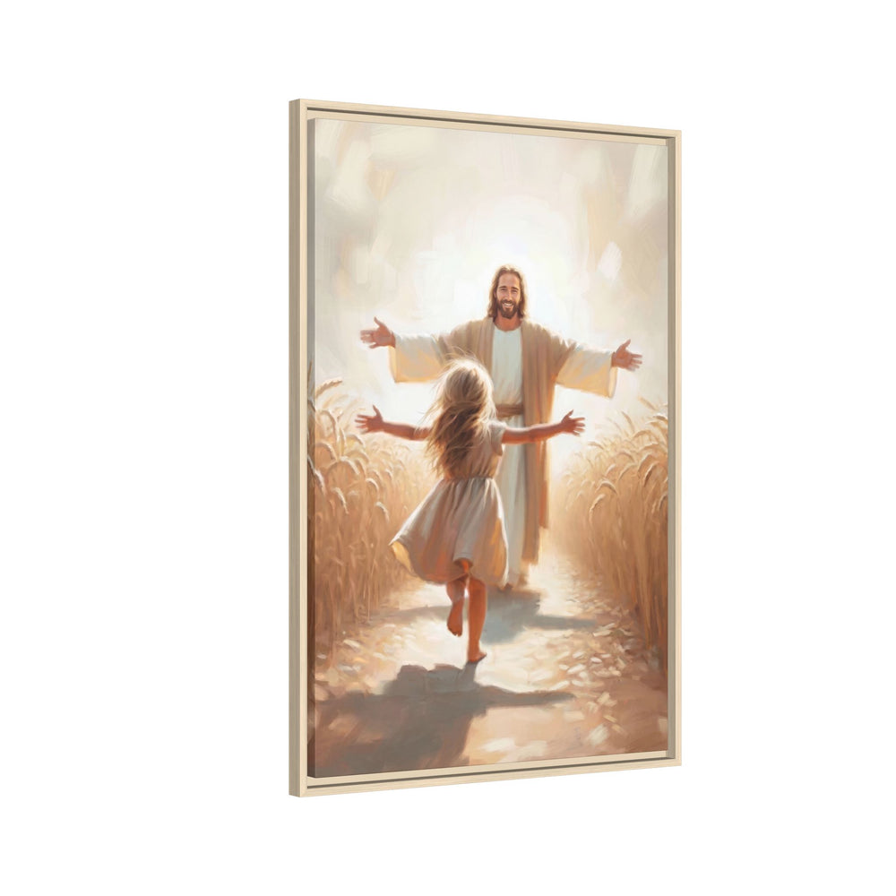 With Open Arms – Framed Canvas