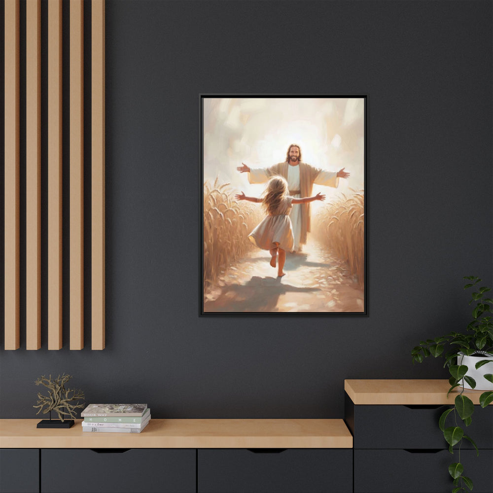 With Open Arms – Framed Canvas