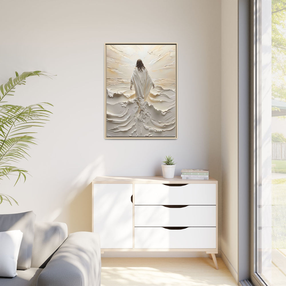 Christ Upon the Waves – Framed Canvas