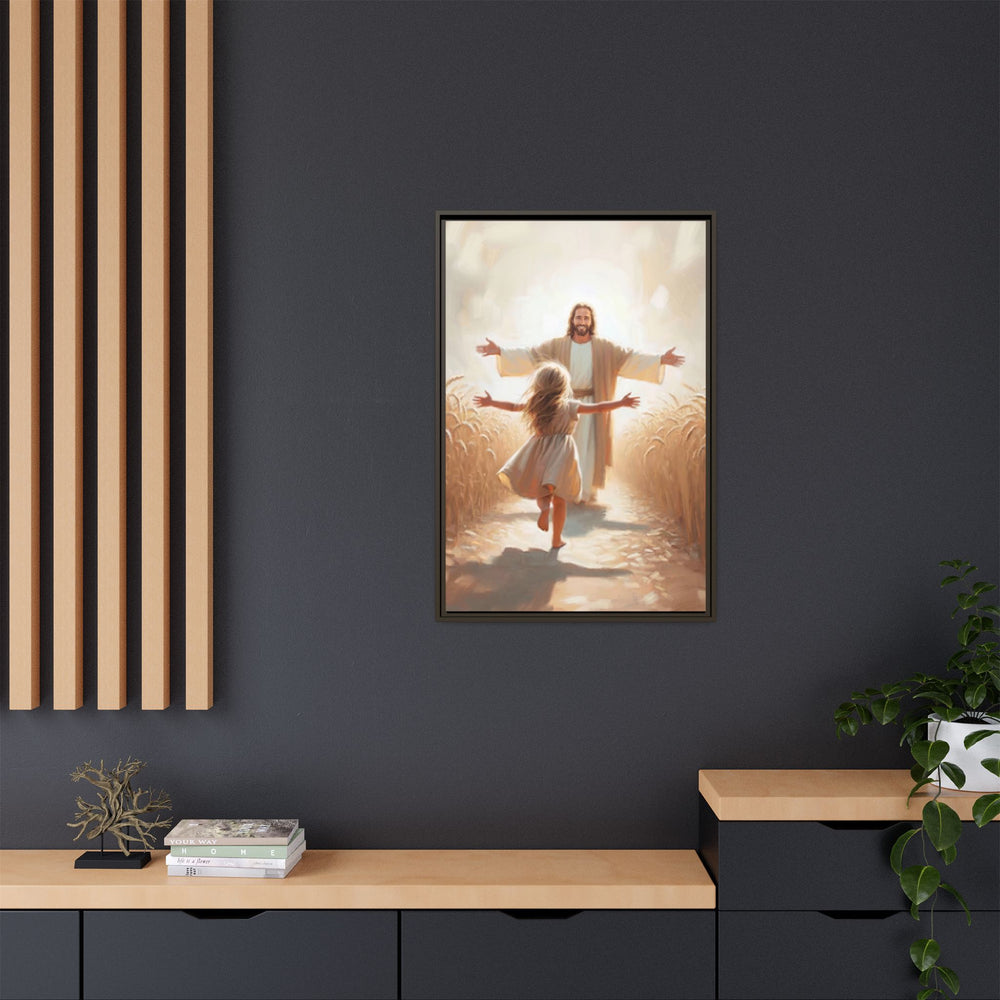 With Open Arms – Framed Canvas