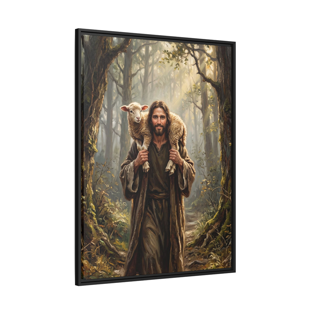 Jesus and the Child – Framed Canvas