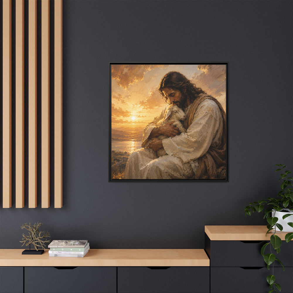 Comfort in His Presence – Framed Canvas
