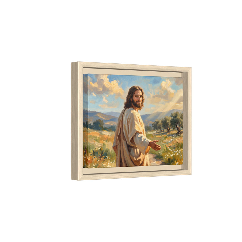 Running to Jesus – Framed Canvas