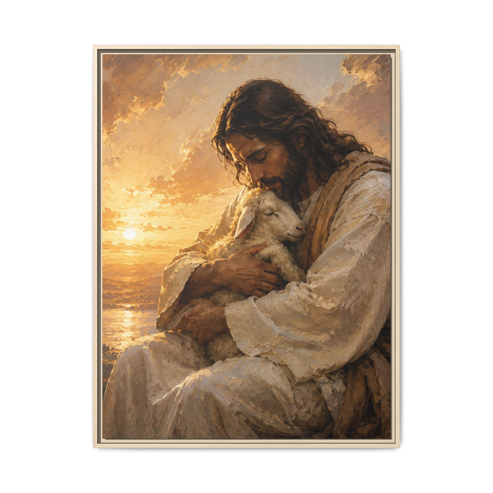 Comfort in His Presence – Framed Canvas