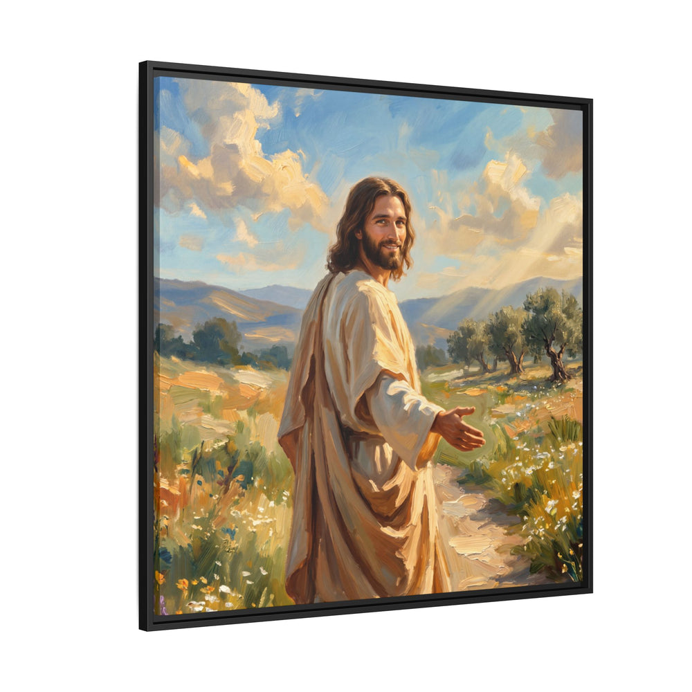 Running to Jesus – Framed Canvas