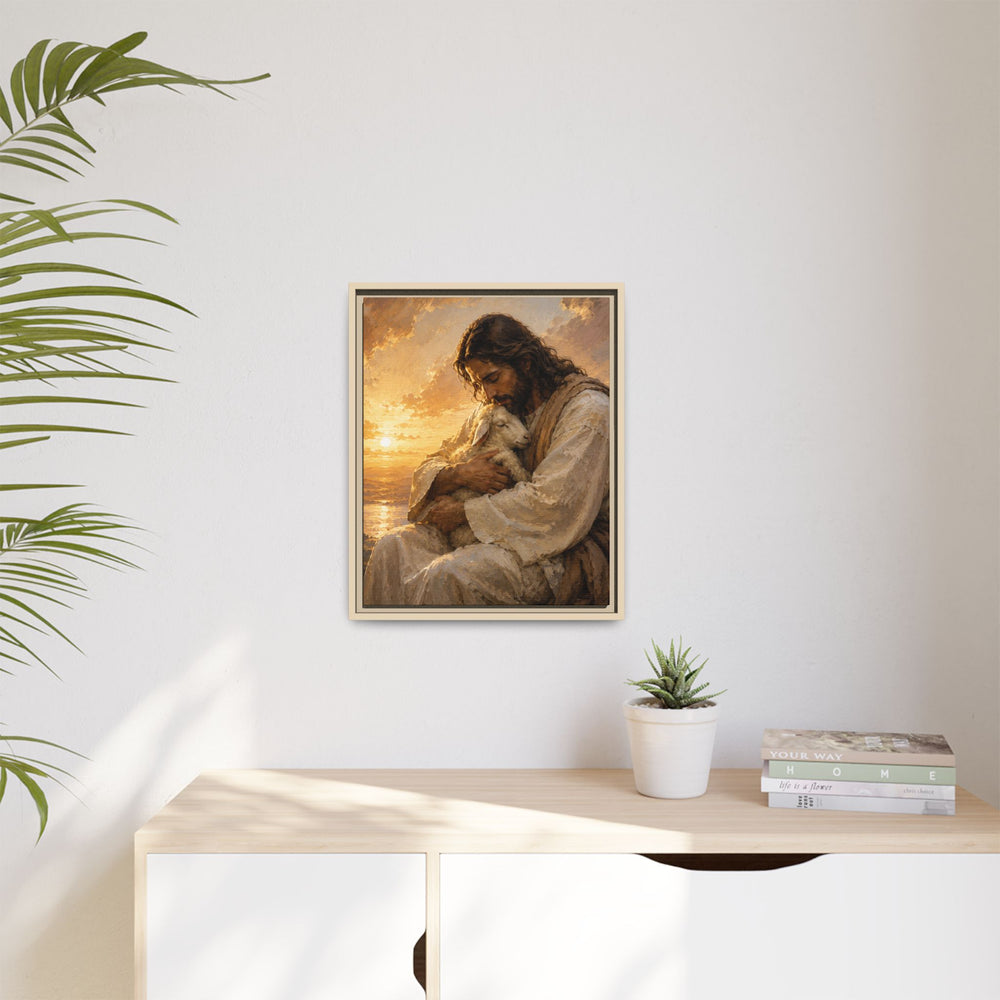 Comfort in His Presence – Framed Canvas
