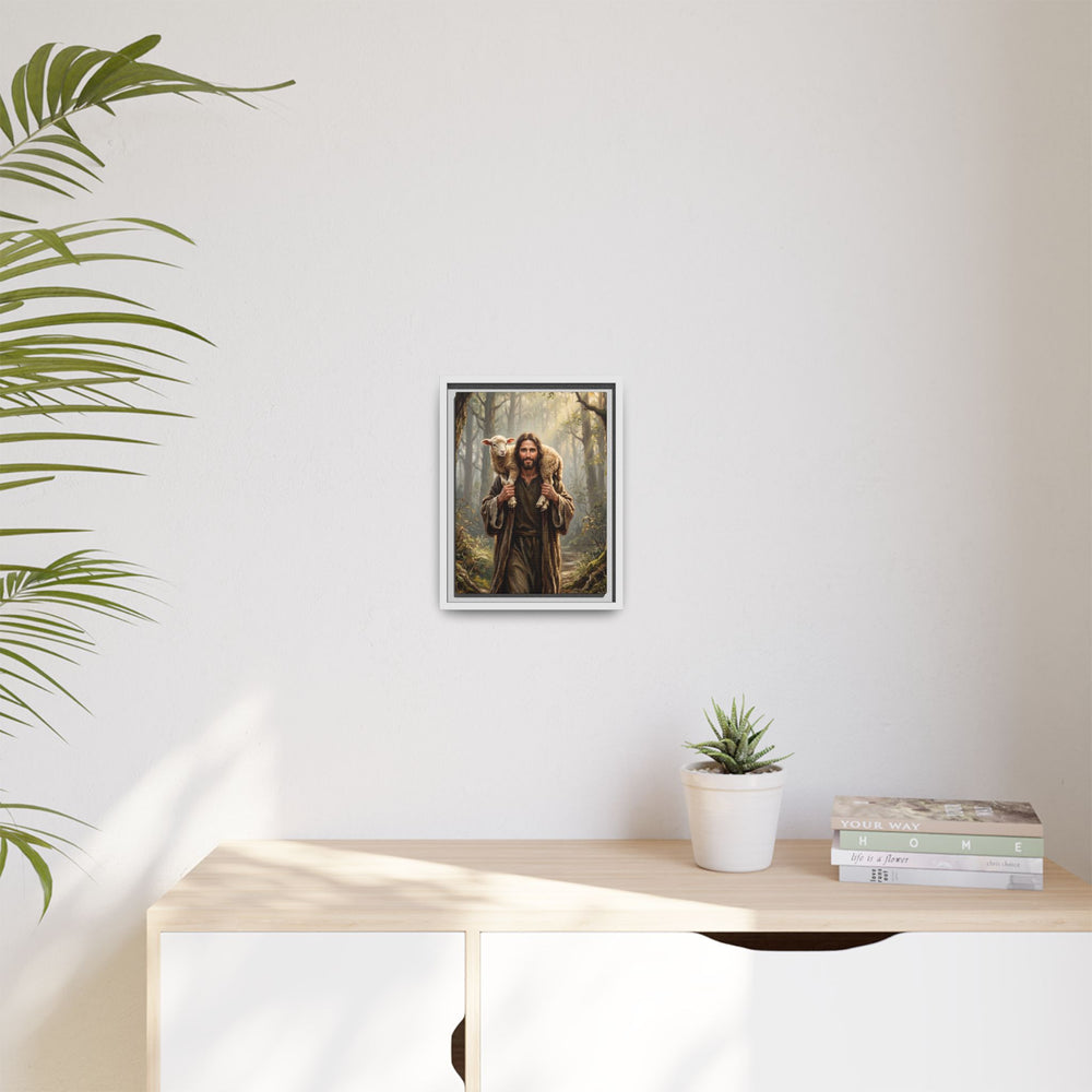 Jesus and the Child – Framed Canvas