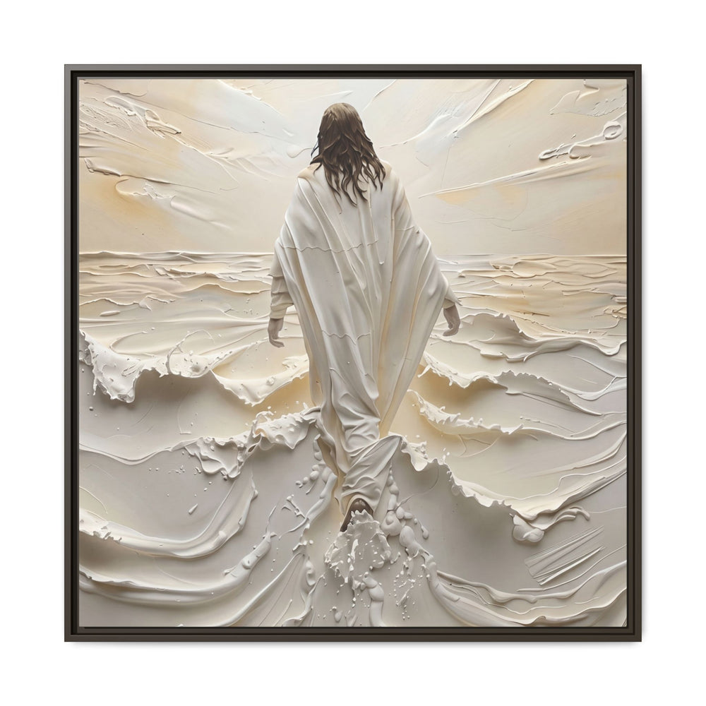 Christ Upon the Waves – Framed Canvas