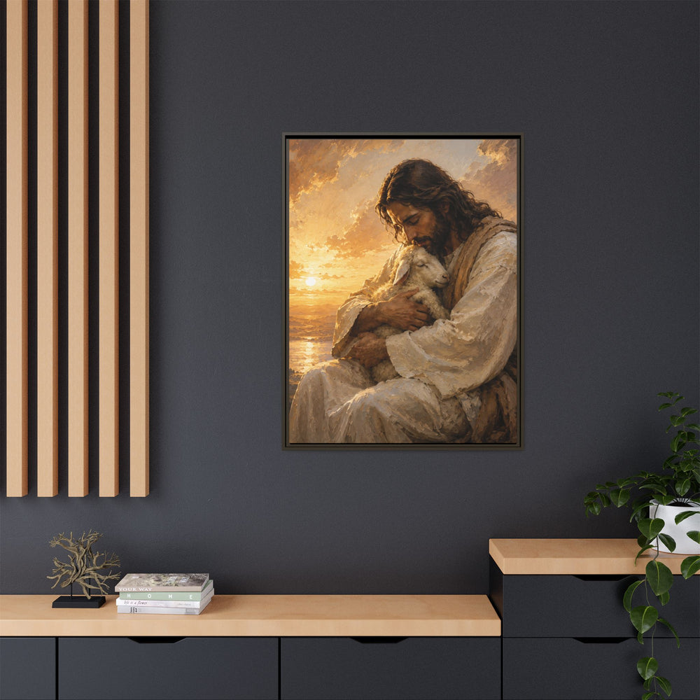 Comfort in His Presence – Framed Canvas