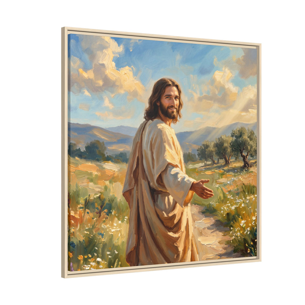 Running to Jesus – Framed Canvas