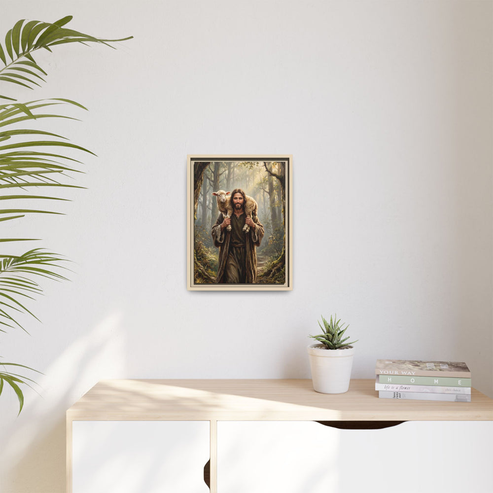 Jesus and the Child – Framed Canvas