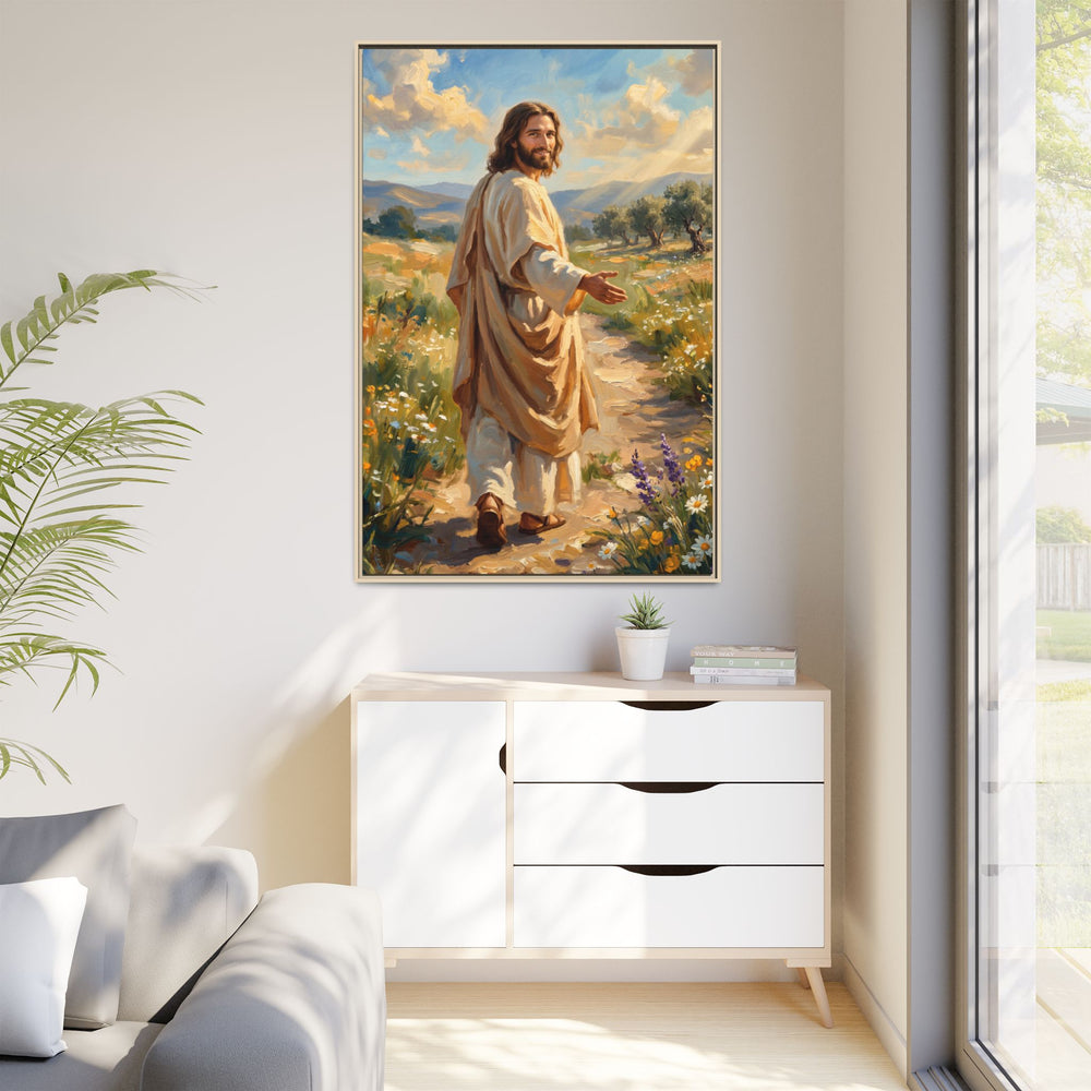 Running to Jesus – Framed Canvas