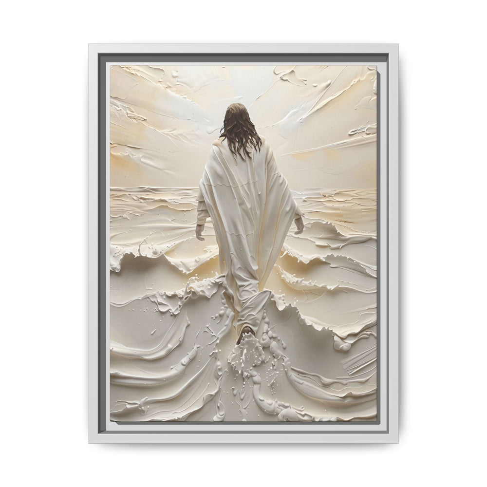 Christ Upon the Waves – Framed Canvas