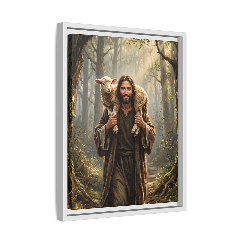 Jesus and the Child – Framed Canvas