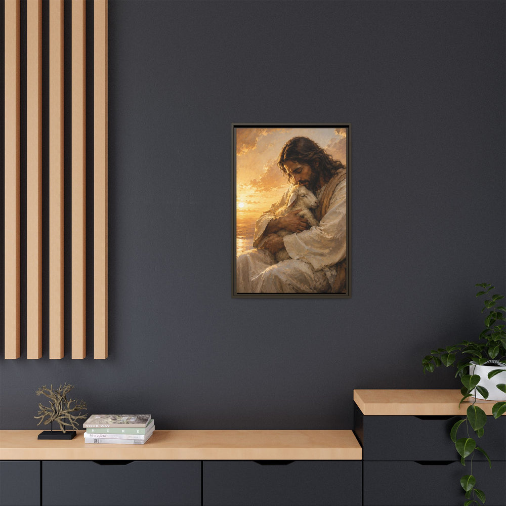 Comfort in His Presence – Framed Canvas