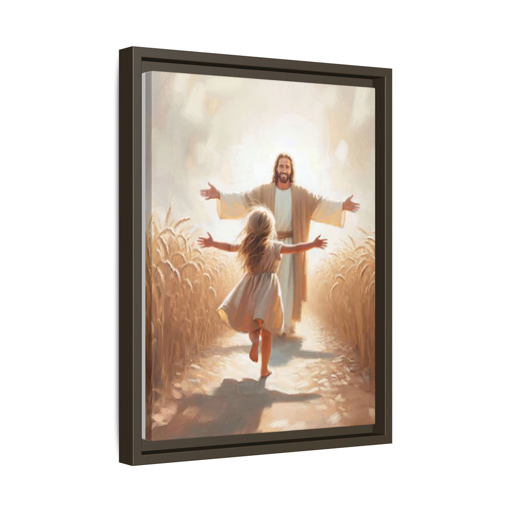 With Open Arms – Framed Canvas