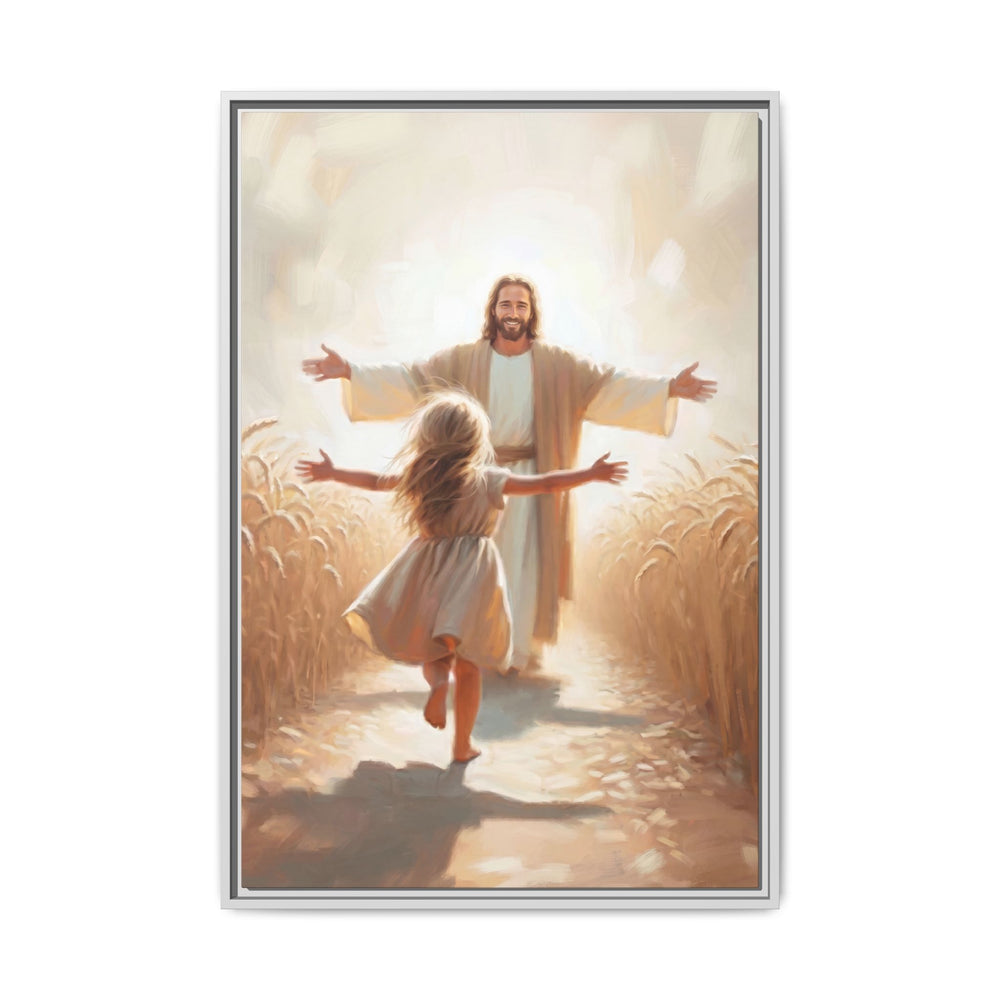 With Open Arms – Framed Canvas