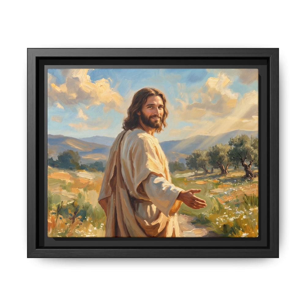 Running to Jesus – Framed Canvas